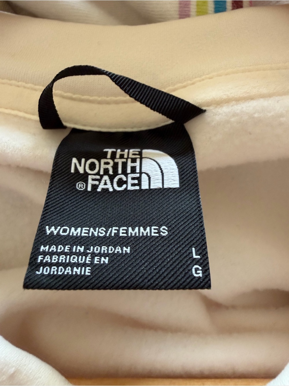 The North Face Women's Light Cream Cropped Sweatshirt - Picture 3 of 3
